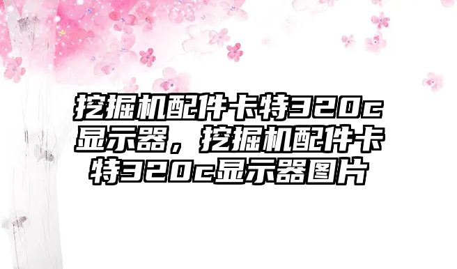 挖掘機配件卡特320c顯示器，挖掘機配件卡特320c顯示器圖片