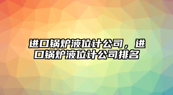 進(jìn)口鍋爐液位計(jì)公司，進(jìn)口鍋爐液位計(jì)公司排名