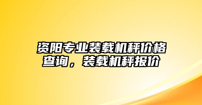 資陽專業(yè)裝載機(jī)秤價格查詢，裝載機(jī)秤報價