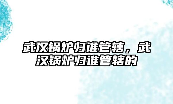 武漢鍋爐歸誰管轄，武漢鍋爐歸誰管轄的